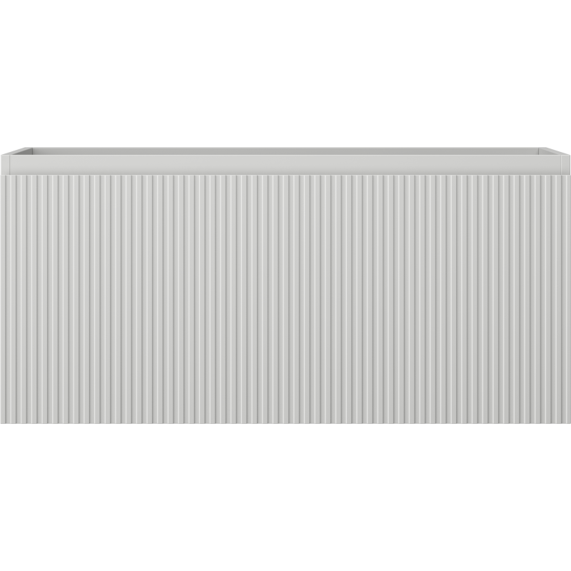 Mexen Rivel kopalna omarica za pod umivalnik, 100 cm, 1 predal, rebrasta, siva mat - 91A20-10047-1-BF62