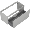 Mexen Rivel Badezimmerschrank für Waschbecken 100 cm, 1 Schublade, geriffelt, grau matt - 91A20-10047-1-BF62