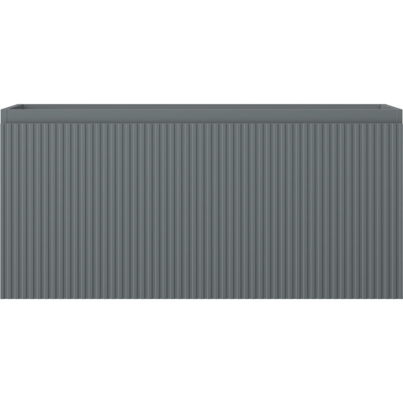 Mexen Rivel meuble de salle de bains sous vasque 100 cm, 1 tiroir, rainuré, graphite mat - 91A20-10047-1-BF66