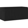 Mexen Rivel Badezimmer-Unterschrank 100 cm, 1 Schublade, geriffelt, schwarz matt - 91A20-10047-1-BF71