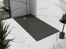 Mexen Stone+ receveur de douche rectangulaire en composite 160 x 90 cm, anthracite - 44719016 Mexen Stone+ receveur de douche rectangulaire en composite 160 x 90 cm, anthracite - 44719016