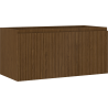 Mexen Rivel badkamerkast onder wastafel 100 cm, 1 lade, gegolfd, notenhout - 91A20-10047-1-BF86