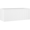 Mexen Rivel Badezimmerunterschrank 120 cm, 1 Schublade, gerillt, weiß matt - 91A20-12047-1-BF01