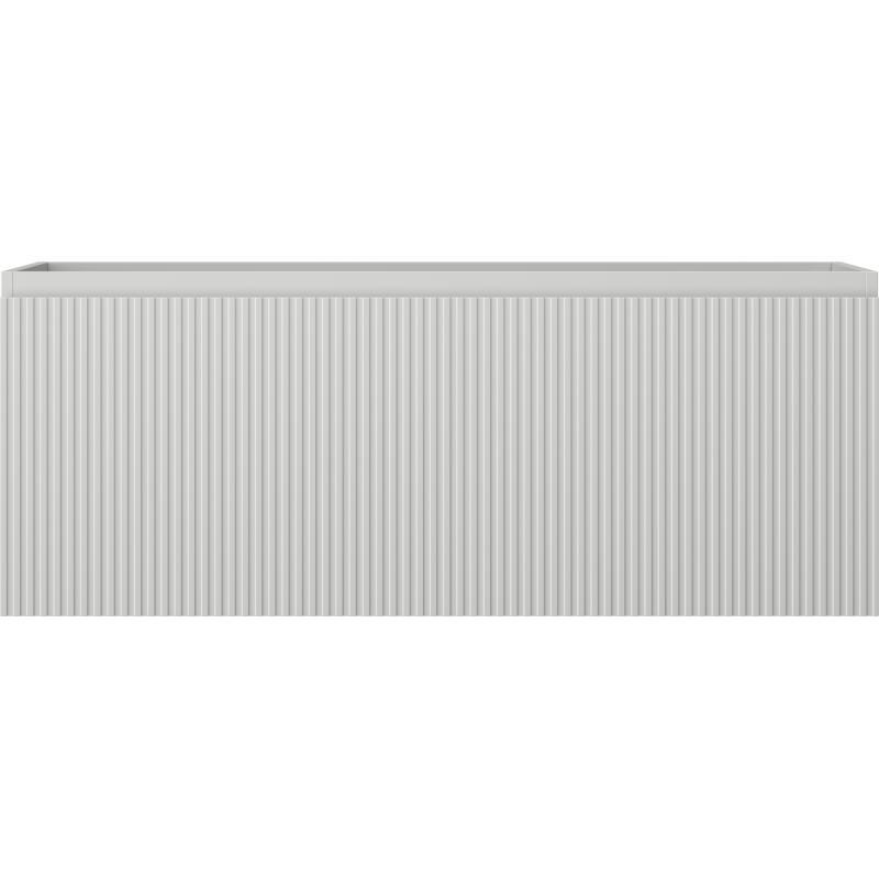 Mexen Rivel kopalniška omarica 120 cm, 1 predal, rebrasta, siva mat - 91A20-12047-1-BF62