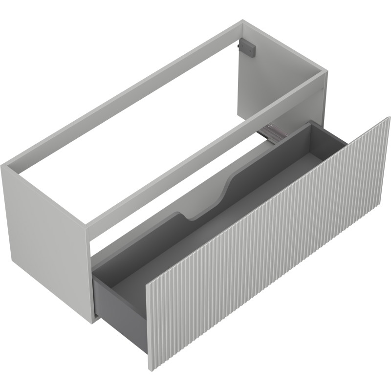Mexen Rivel vannitoakapp valamu alla, 120 cm, 1 sahtel, sooniline, hall matt - 91A20-12047-1-BF62