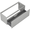 Mexen Rivel Badezimmerschrank für Waschbecken 120 cm, 1 Schublade, geriffelt, grau matt - 91A20-12047-1-BF62