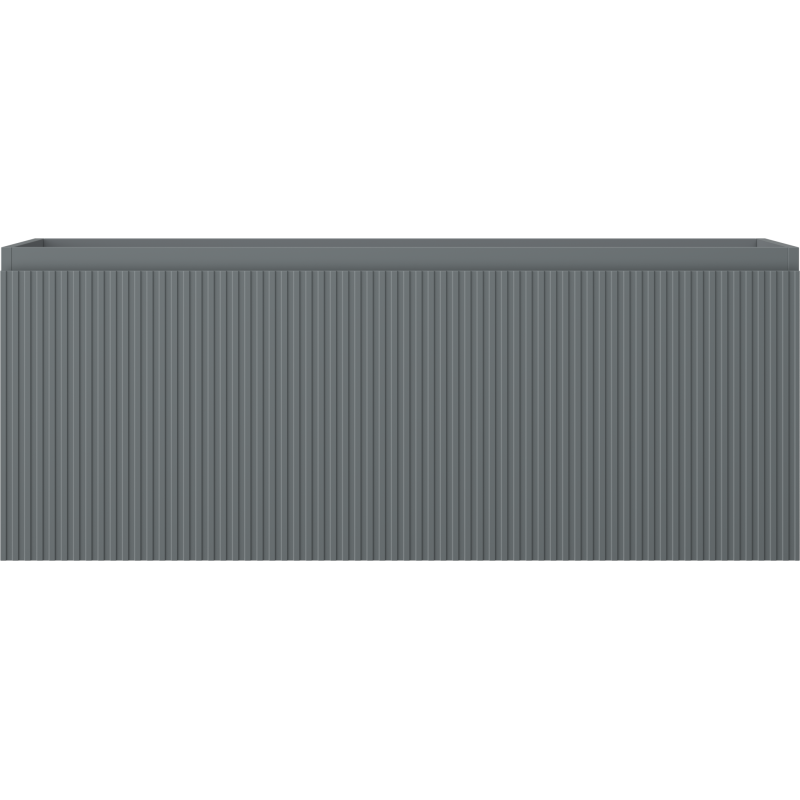 Mexen Rivel Buedemschaf fir d'Buedzëmmer 120 cm, 1 Tirang, gewellt, grafitt matte - 91A20-12047-1-BF66