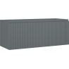 Mexen Rivel Badezimmerschrank für Waschbecken 120 cm, 1 Schublade, geriffelt, Graphit matt - 91A20-12047-1-BF66
