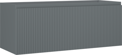 Mexen Rivel kupaonski ormaric ispod umivaonika 120 cm, 1 ladica, rebrasto, grafit mat - 91A20-12047-1-BF66