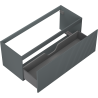 Mexen Rivel Badezimmerschrank für Waschbecken 120 cm, 1 Schublade, geriffelt, Graphit matt - 91A20-12047-1-BF66