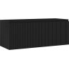 Mexen Rivel Badezimmerunterschrank 120 cm, 1 Schublade, geriffelt, schwarz matt - 91A20-12047-1-BF71