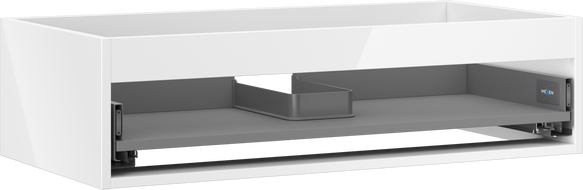 Mexen Box-A corpo dell'armadietto del lavandino 90 cm, 1 cassetto, bianco lucido - 91AX0-0900-235-1-00