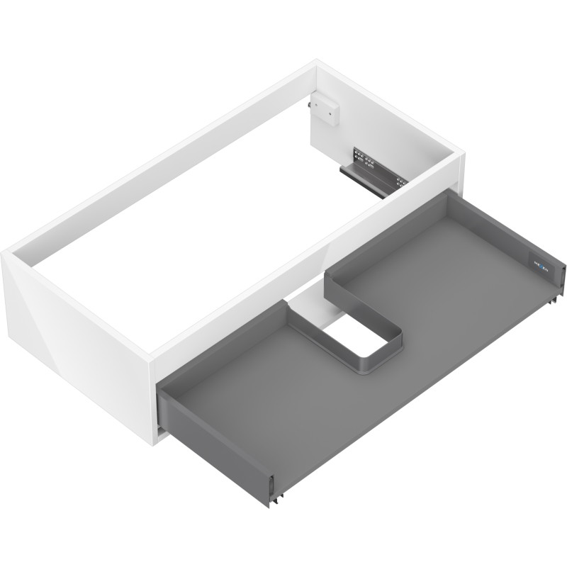 Mexen Box-A valamualuskapi korpus 90 cm, 1 sahtel, läikiv valge - 91AX0-0900-235-1-00
