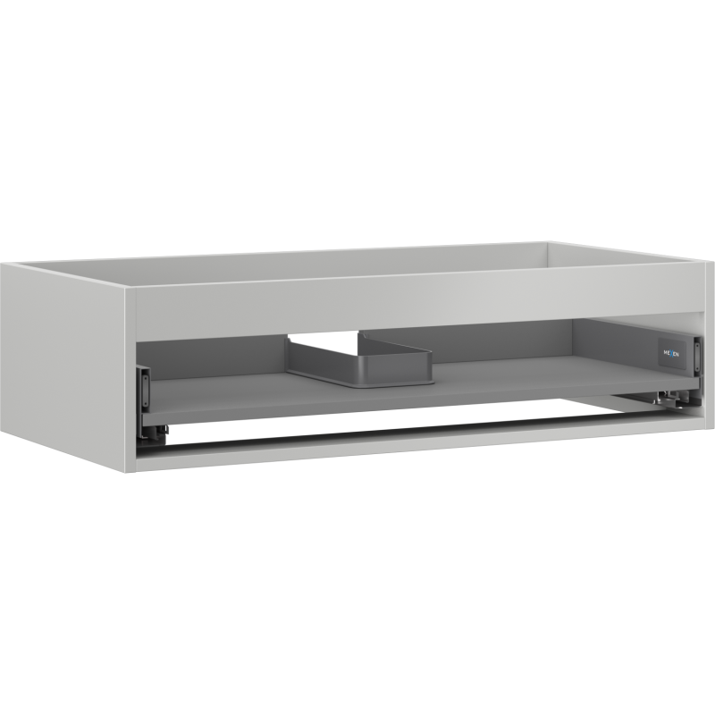 Mexen Box-A kastlichaam voor onder de wastafel 90 cm, 1 lade, grijs mat - 91AX0-0900-235-1-62