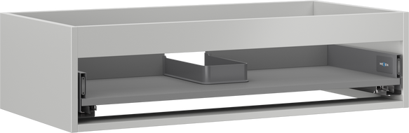 Mexen Box-A valamu aluskapi korpus 90 cm, 1 sahtel, hall matt - 91AX0-0900-235-1-62