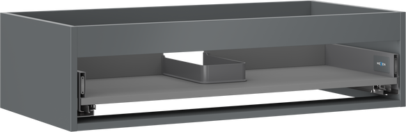 Mexen Box-A corps de meuble sous-vasque 90 cm, 1 tiroir, graphite mat - 91AX0-0900-235-1-66