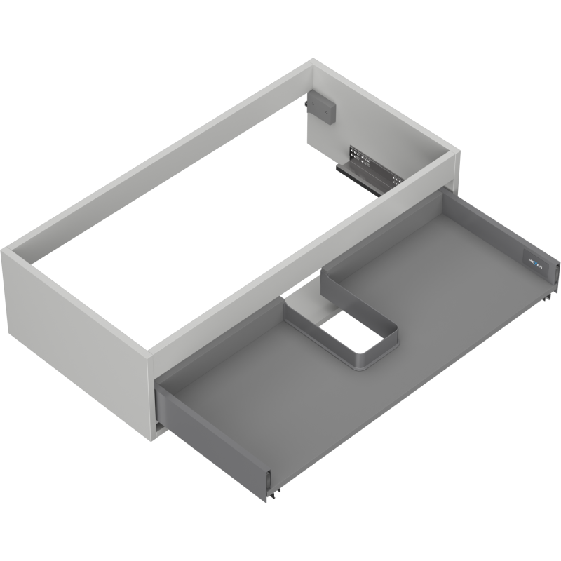 Mexen Box-A Alakaapin runko 90 cm, 1 laatikko, harmaa matta - 91AX0-0900-235-1-62