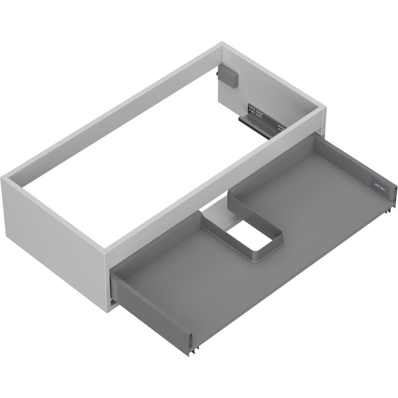 Mexen Box-A valamu aluskapi korpus 90 cm, 1 sahtel, hall matt - 91AX0-0900-235-1-62