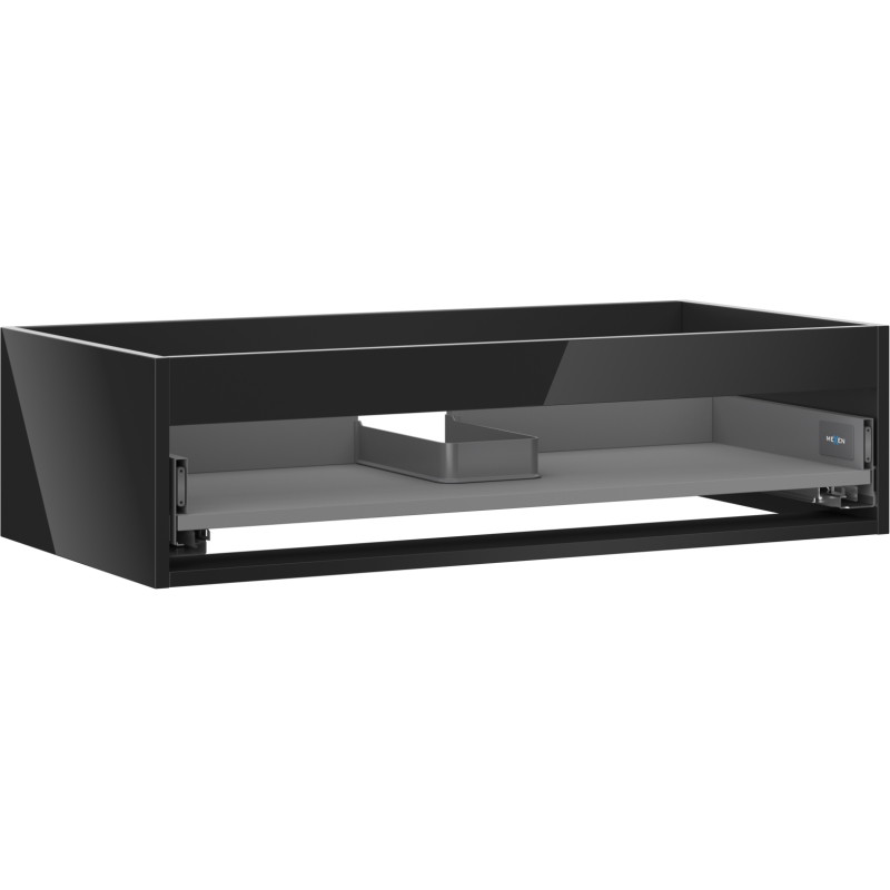 Mexen Box-A ormar za umivaonik 90 cm, 1 ladica, crni sjaj - 91AX0-0900-235-1-70