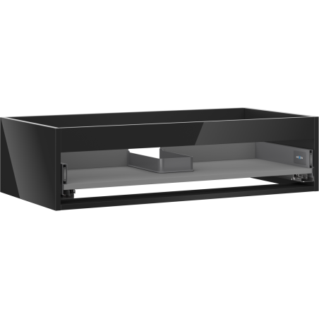 Mexen Box-A valamualusektsiooni kapp 90 cm, 1 sahtel, must läige - 91AX0-0900-235-1-70
