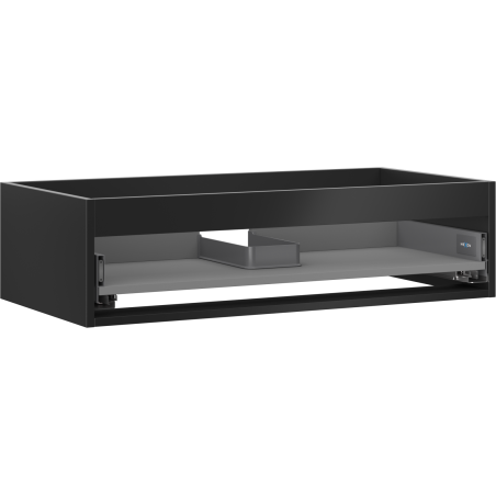 Mexen Box-A Korpus des Waschtischunterschranks 90 cm, 1 Schublade, Schwarz Matt - 91AX0-0900-235-1-71