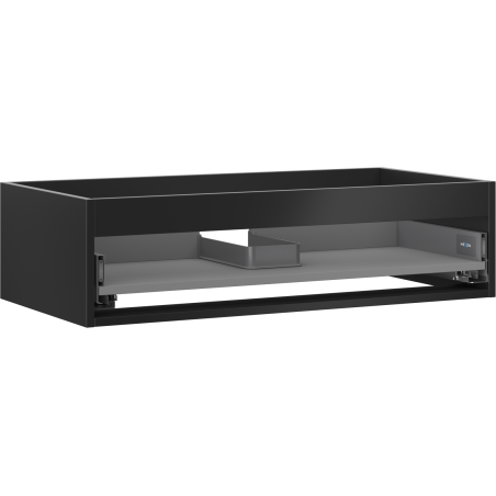 Mexen Box-A okenski okvir za umivalnik, 90 cm, 1 predal, mat črna - 91AX0-0900-235-1-71