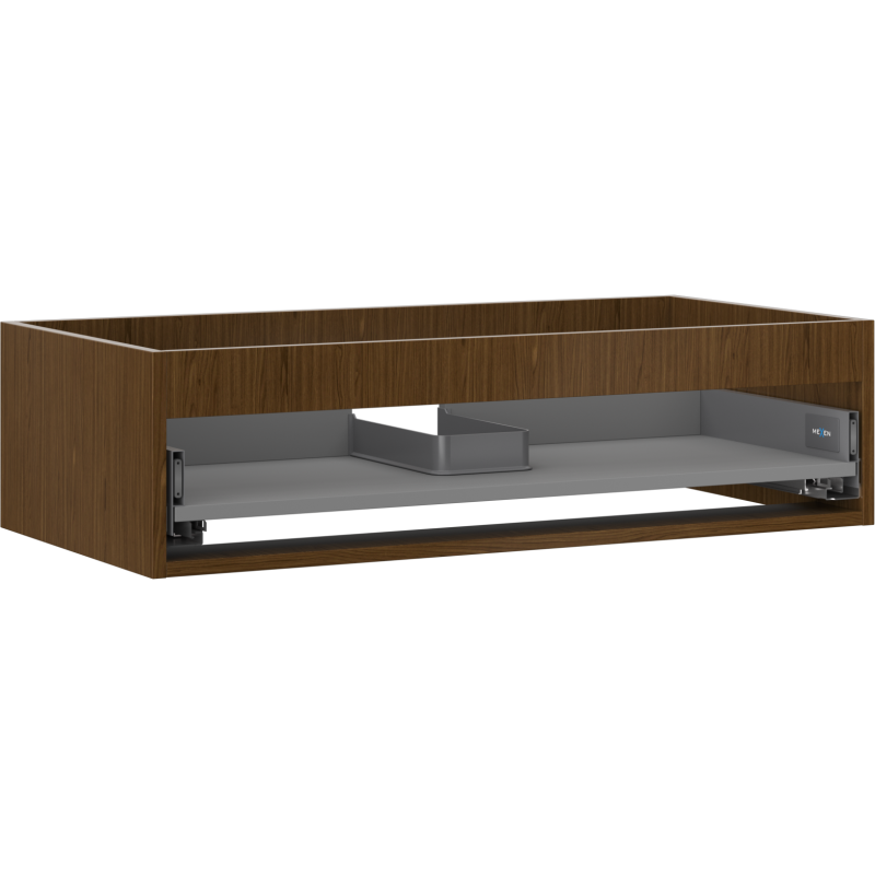 Mexen Box-A vanity unit body 90 cm, 1 drawer, walnut - 91AX0-0900-235-1-86