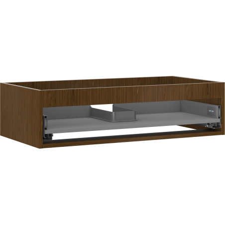 Mexen Box-A Waschtisch-Unterschrankkorpus 90 cm, 1 Schublade, Nussbaum - 91AX0-0900-235-1-86