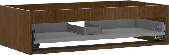 Mexen Box-A Kierper vum Ënnermontsschränks 90 cm, 1 Schub, Nëss - 91AX0-0900-235-1-86