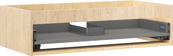 Mexen Box-A Under-Sink Cabinet 90 cm, 1 Drawer, Oak - 91AX0-0900-235-1-81