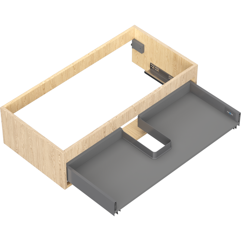 Mexen Box-A kastombouw 90 cm, 1 lade, eik - 91AX0-0900-235-1-81