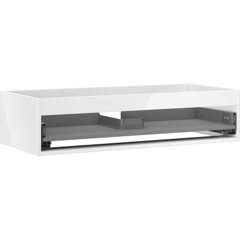 Mexen Box-A corpo de armário de lavatório 100 cm, 1 gaveta, branco brilhante - 91AX0-1000-235-1-00