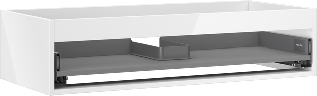 Mexen Box-A kastlichaam voor wastafel 100 cm, 1 lade, wit glans - 91AX0-1000-235-1-00