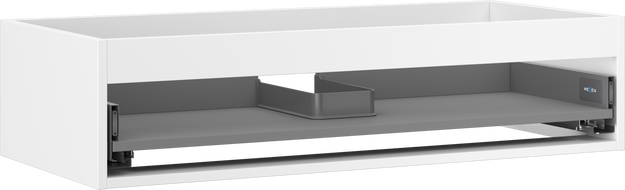 Mexen Box-A ogrodje omarice pod umivalnikom 100 cm, 1 predal, bela mat - 91AX0-1000-235-1-01