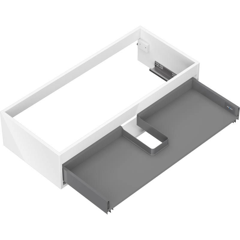 Mexen Box-A corps de meuble sous lavabo 100 cm, 1 tiroir, blanc brillant - 91AX0-1000-235-1-00