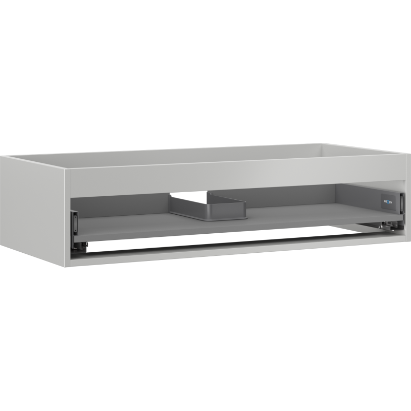 Mexen Box-A corpo do armário de lavatório 100 cm, 1 gaveta, cinza mate - 91AX0-1000-235-1-62
