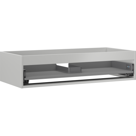 Mexen Box-A cuerpo del mueble bajo lavabo de 100 cm, 1 cajón, gris mate - 91AX0-1000-235-1-62