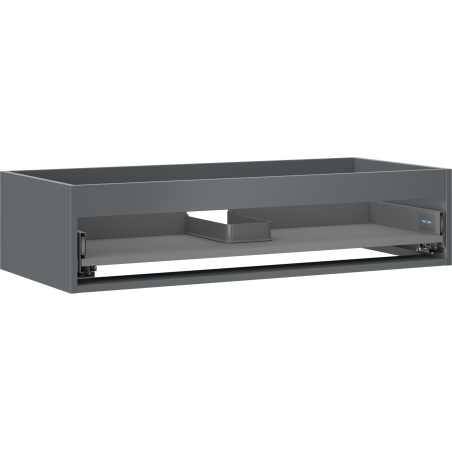 Mexen Box-A Waschtischunterschrankkorpus 100 cm, 1 Schublade, Graphit matt - 91AX0-1000-235-1-66
