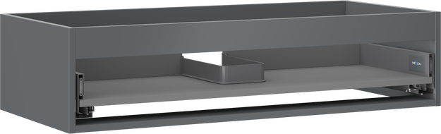 Mexen Box-A cabinet body for washbasin 100 cm, 1 drawer, matte graphite - 91AX0-1000-235-1-66