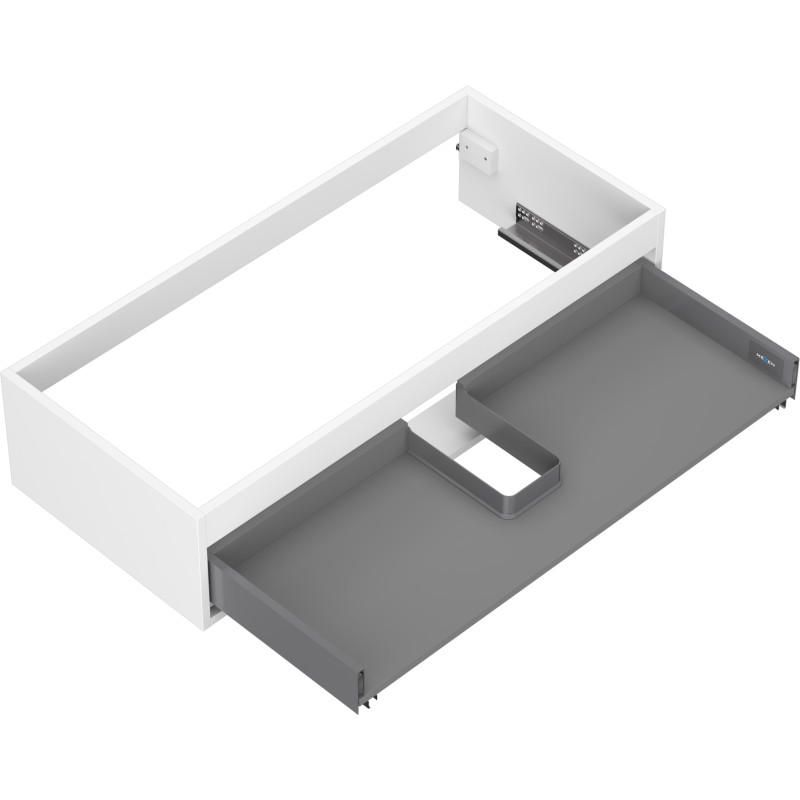 Mexen Box-A valamu aluse kapi korpus 100 cm, 1 sahtel, valge matt - 91AX0-1000-235-1-01