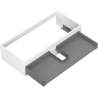 Mexen Box-A onderkast 100 cm, 1 lade, wit mat - 91AX0-1000-235-1-01