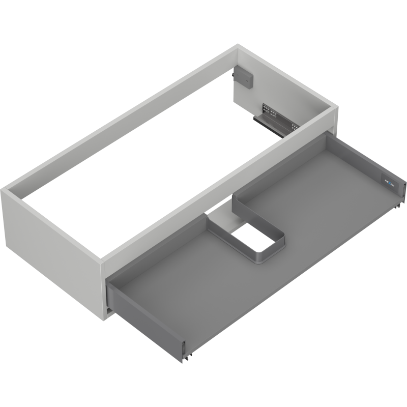 Mexen Box-A corpo do armário de lavatório 100 cm, 1 gaveta, cinza mate - 91AX0-1000-235-1-62