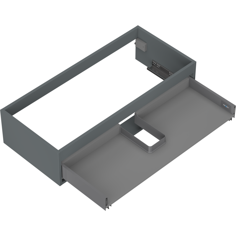 Mexen Box-A corps de meuble sous-lavabo 100 cm, 1 tiroir, graphite mat - 91AX0-1000-235-1-66