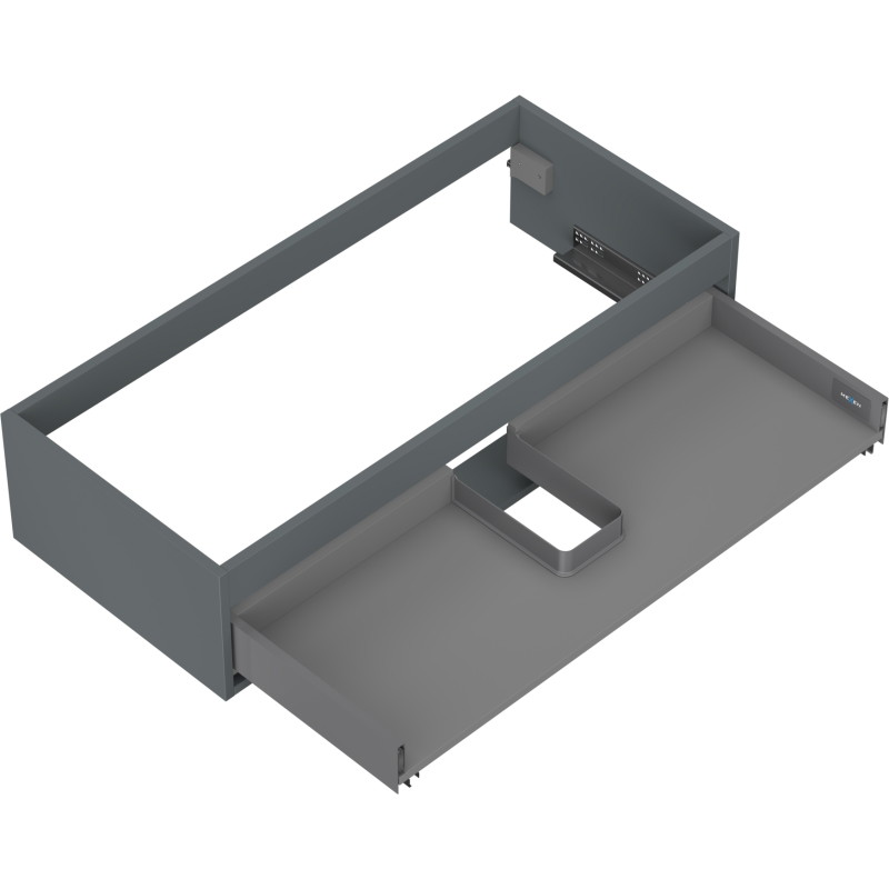 Mexen Box-A korpus ormarića ispod umivaonika 100 cm, 1 ladica, grafit mat - 91AX0-1000-235-1-66