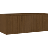 Mexen Rivel Badezimmerschrank unter Waschbecken 120 cm, 1 Schublade, geriffelt, Nussbaum - 91A20-12047-1-BF86