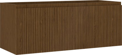 Mexen Rivel mobiletto da bagno sottolavabo 120 cm, 1 cassetto, scanalato, noce - 91A20-12047-1-BF86