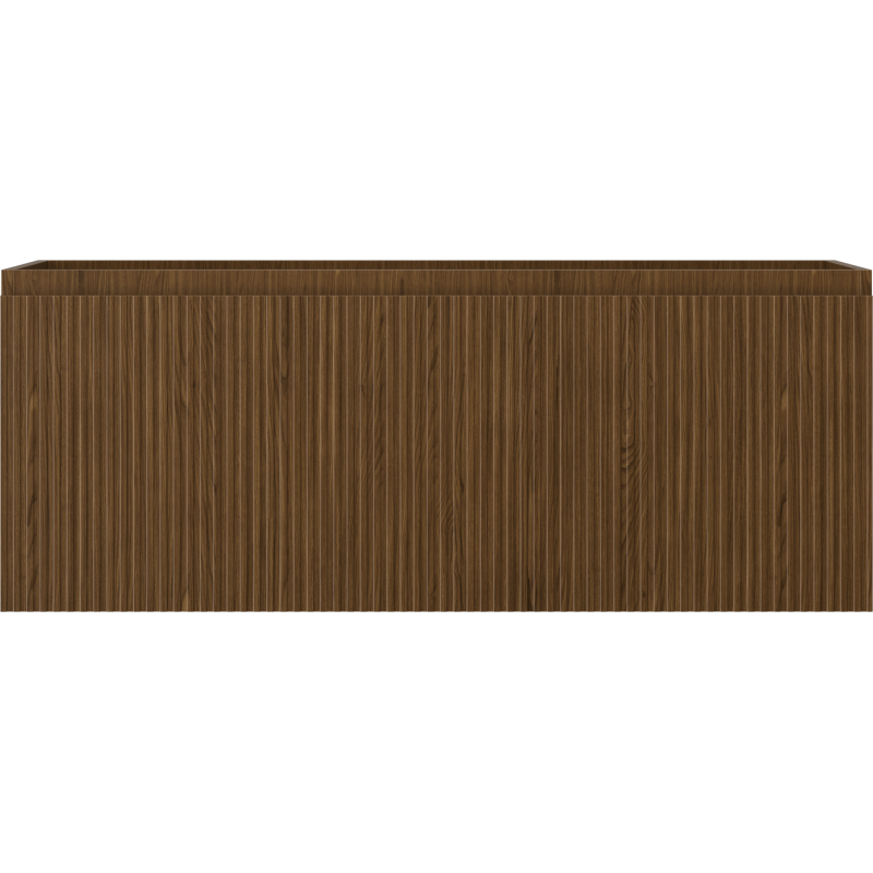 Mexen Rivel kopalniška omarica pod umivalnikom 120 cm, 1 predal, rebrasta, orehover - 91A20-12047-1-BF86