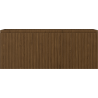 Mexen Rivel Badezimmerschrank unter Waschbecken 120 cm, 1 Schublade, geriffelt, Nussbaum - 91A20-12047-1-BF86
