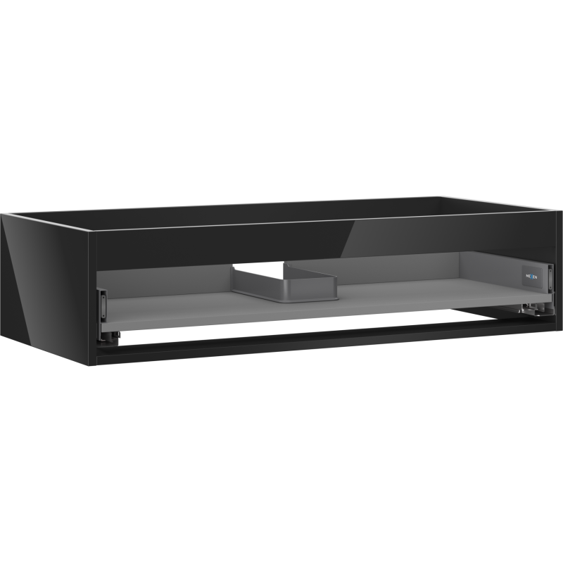 Mexen Box-A corpo del mobile sottolavabo 100 cm, 1 cassetto, nero lucido - 91AX0-1000-235-1-70