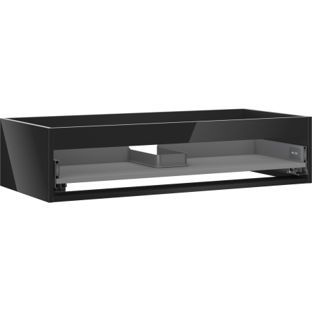 Mexen Box-A corps de meuble-lavabo 100 cm, 1 tiroir, noir brillant - 91AX0-1000-235-1-70